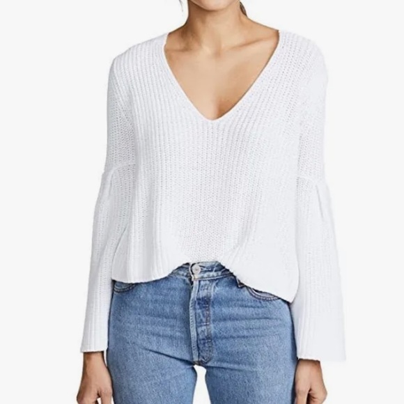 Free People Sweaters Free People Damsel Bell Flare Sleeve Knit Sweater M - Picture 3 of 13